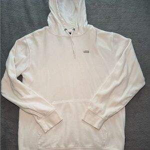 Vans White Pullover Hoodie with Subtle Chest Tag